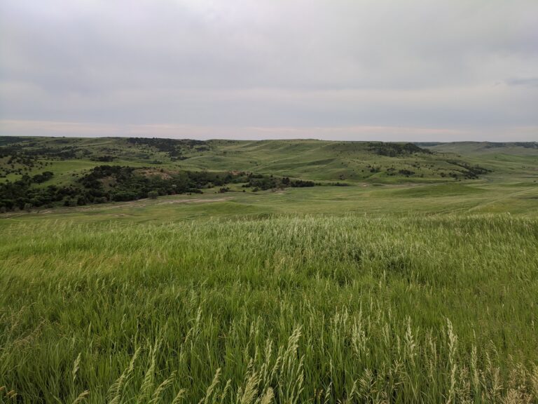 Overlooking the Missouri River Valley in South Dakota along highway 44
