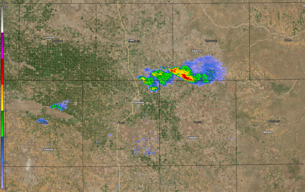 KLBB Lubbock Texas Radar April 24, 2025 - 2147Z/4:47 pm CDT