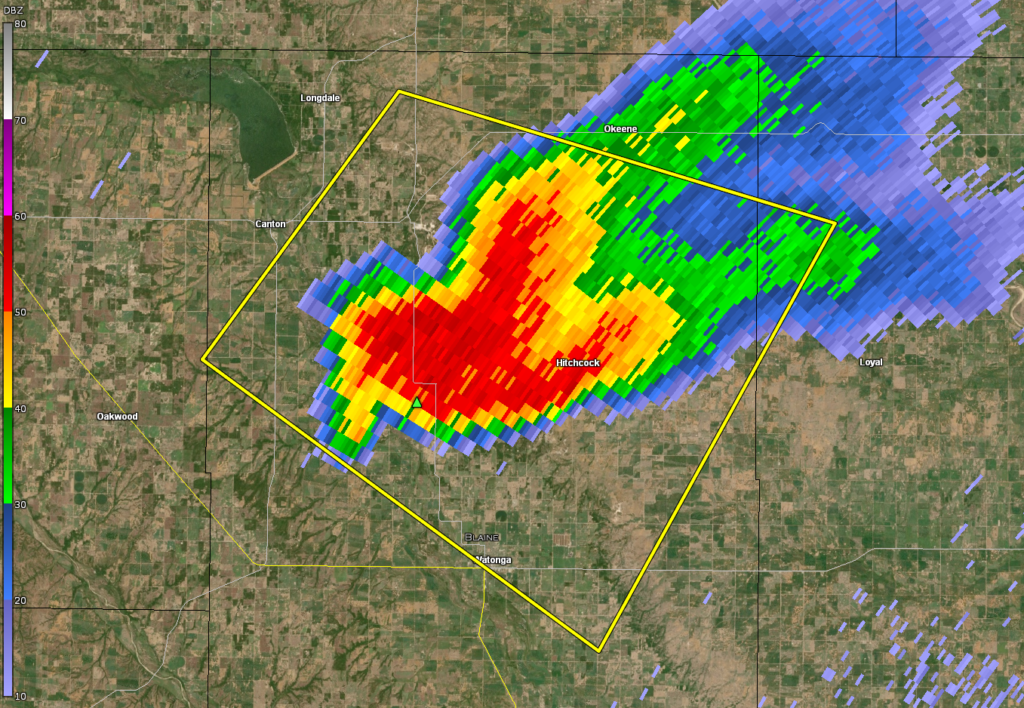 KTLX Oklahoma City Radar 0332Z/1032 pm CDT May 24, 2025