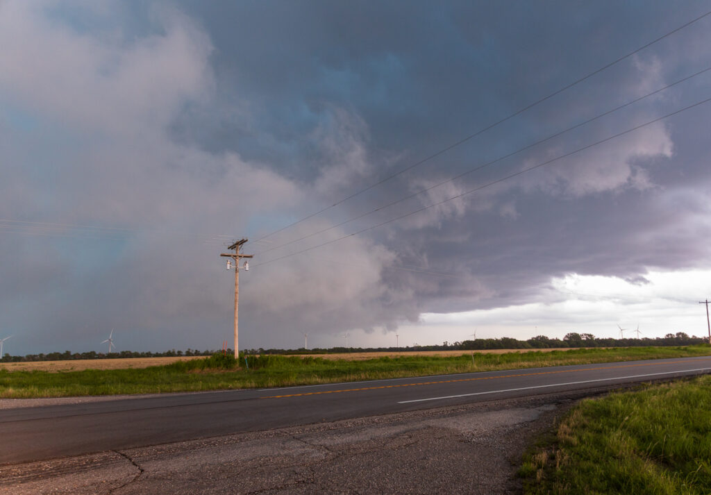 Outflow storm near Ashton Kansas