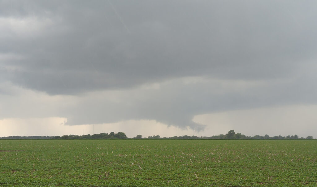 Wall Cloud on the supercell near Keokuk on June 11, 2026